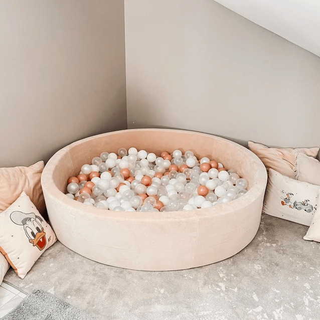 Piscine à balles ronde en peluche, Crème • LOOVE Piscine à balles ronde en peluche, Crème • LOOVE