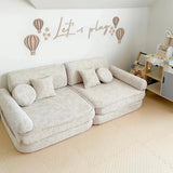 Modulares 10-teiliges Spielsofa aus Tweed Tangle • Gustavo+