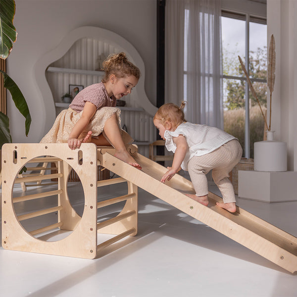 Cube de motricité, Labyrinthe de Pikler - Bois • Nils