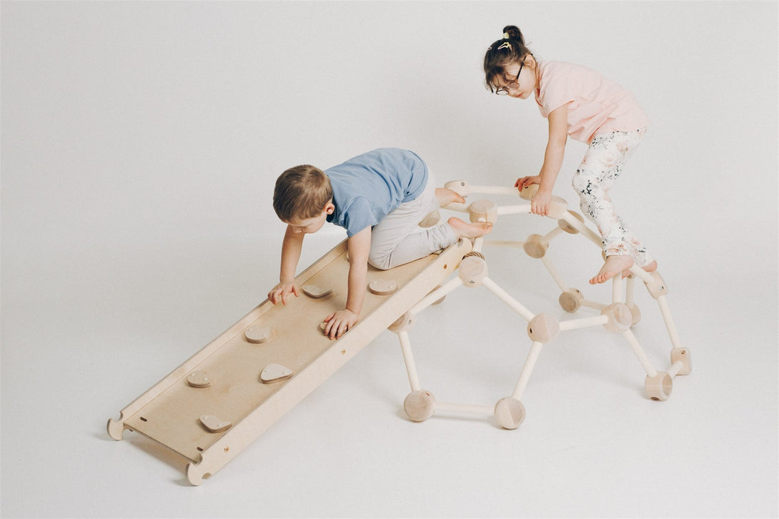 Dôme d'escalade d'intérieur en bois pour bébés et enfants • LOOVE