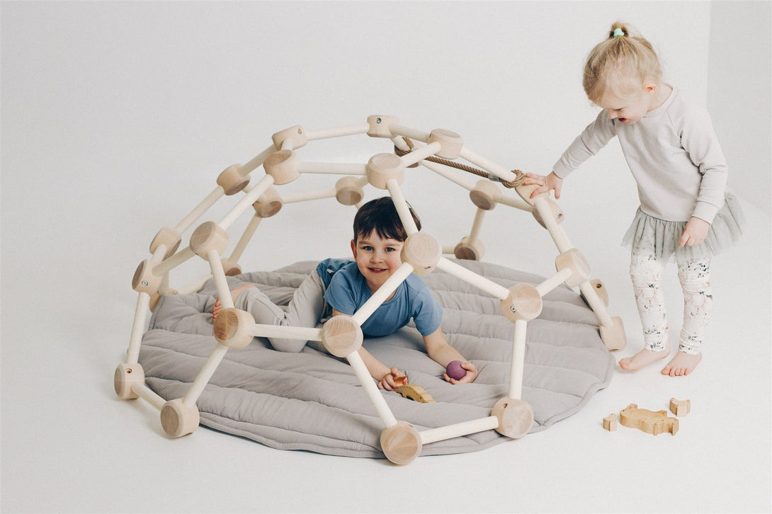 Dôme d'escalade d'intérieur en bois pour bébés et enfants • LOOVE