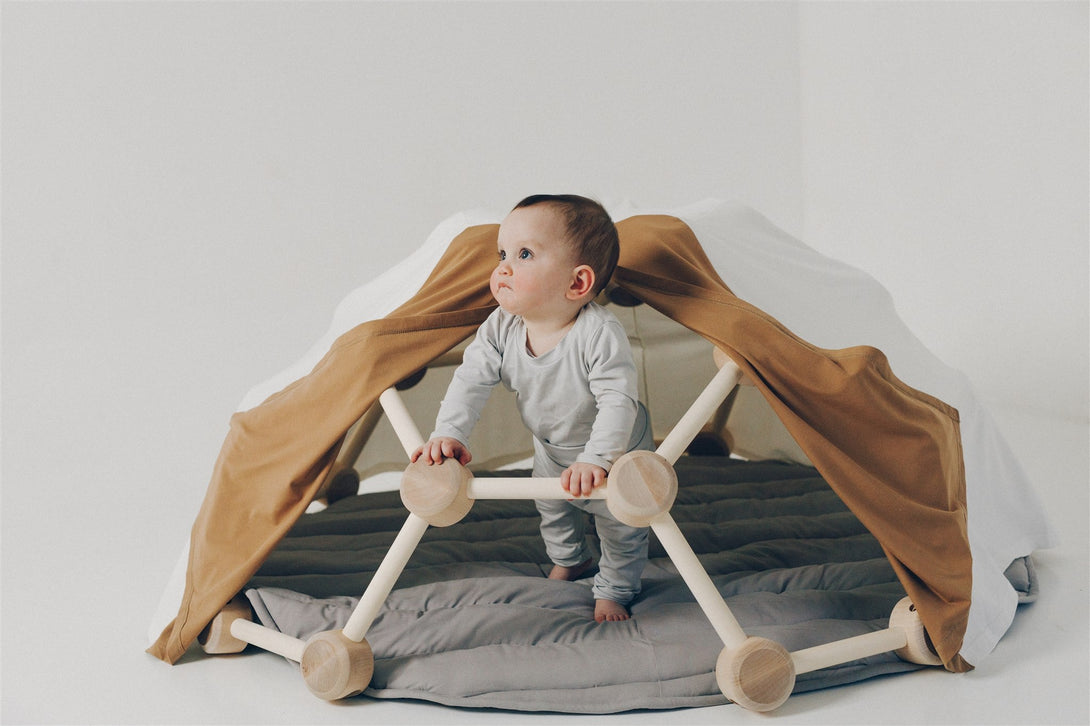 Dôme d'escalade d'intérieur en bois pour bébés et enfants • LOOVE