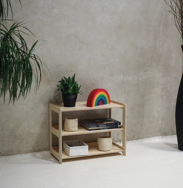 Montessori Regal 3 Abschnitte aus FSC-Holz • Nils