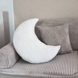 Grande cuscino Luna in tessuto bouclé testurizzato