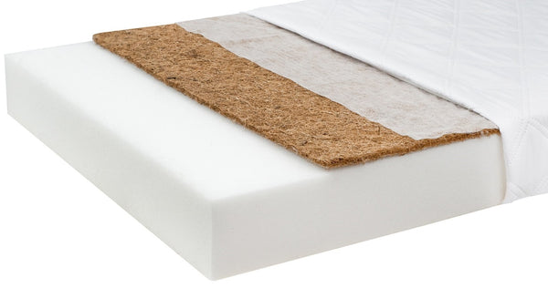 Matelas enfants 8 cm en Mousse et Coco naturelle, respirant et ferme • Coco 8