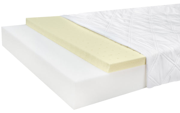 Matelas enfant 12cm en Mousse et Latex naturel, Respirant et Moelleux • Latex 12