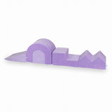 5-piece velvet motor skills course - Lilac