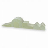Foam playground 5-piece velvet set - Grayish pistachio