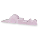 5-piece velvet motor skills course - Pink