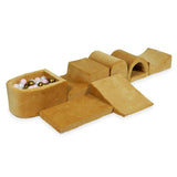 Foam playground 6 pieces with mini velvet ball pit - Caramel | Balls of your choice