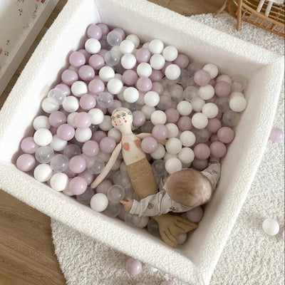Square loop ball pool, 2 sizes - White
