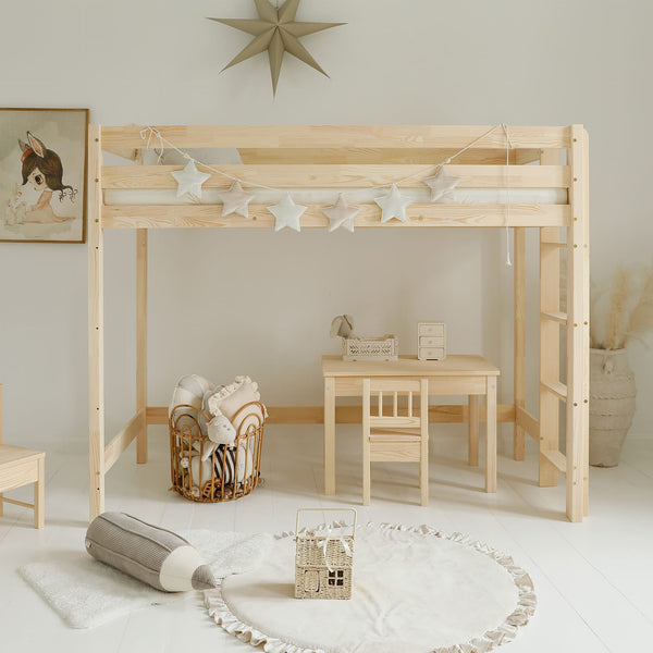 Letto soppalco in legno • Karla