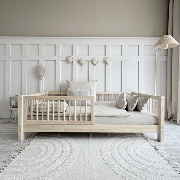 Letto singolo in legno con sponde • Milas