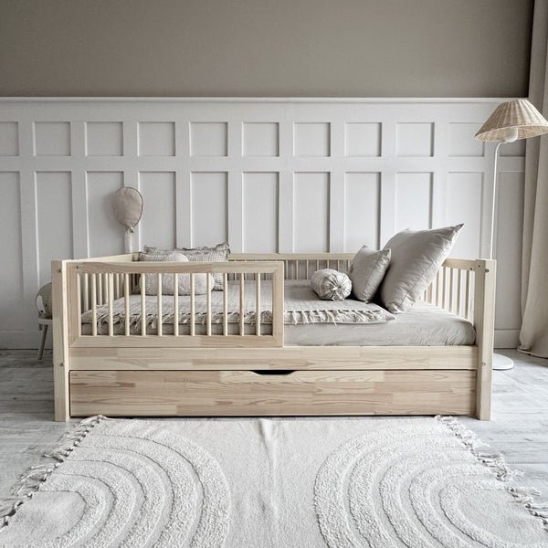 Letto singolo in legno con cassetto • Milas