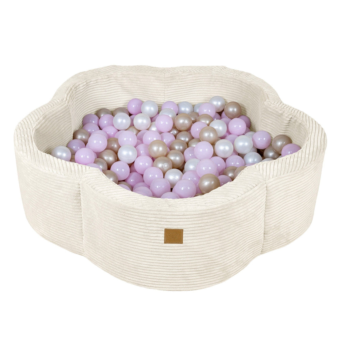 Meowbaby Aesthetic Vanilla Flower – Ball Pit for Children | Optional Balls 