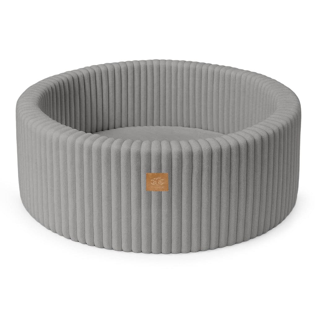 Meowbaby Basen z Kulkami dla Dziecka - Piłki do Wyboru | Moon Dust Grey | Churros