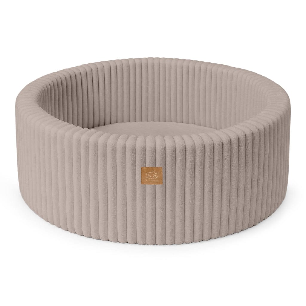 Meowbaby Basen z Kulkami dla Dziecka - Piłki do Wyboru | Pebble Beige | Churros