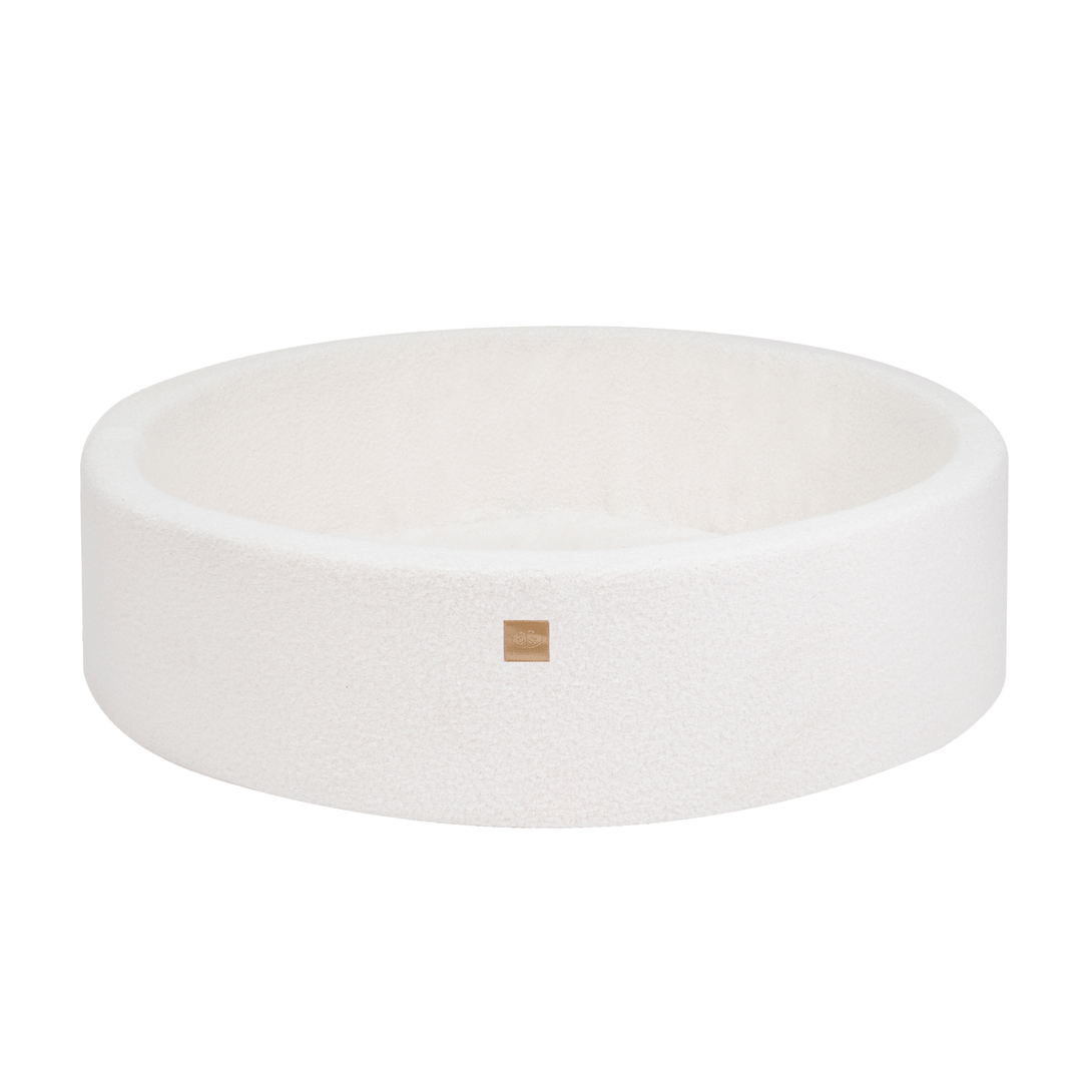 Meowbaby Boucle Foam Large Baby Ball Pit White | Balls to Choose
