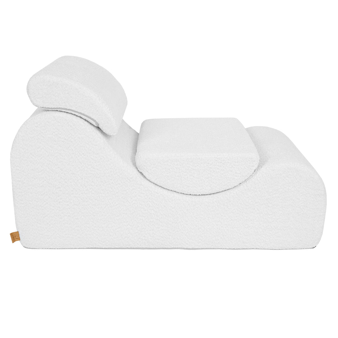Meowbaby Boucle Wave Lounger - Comfy Toddler Foam Filled Chair