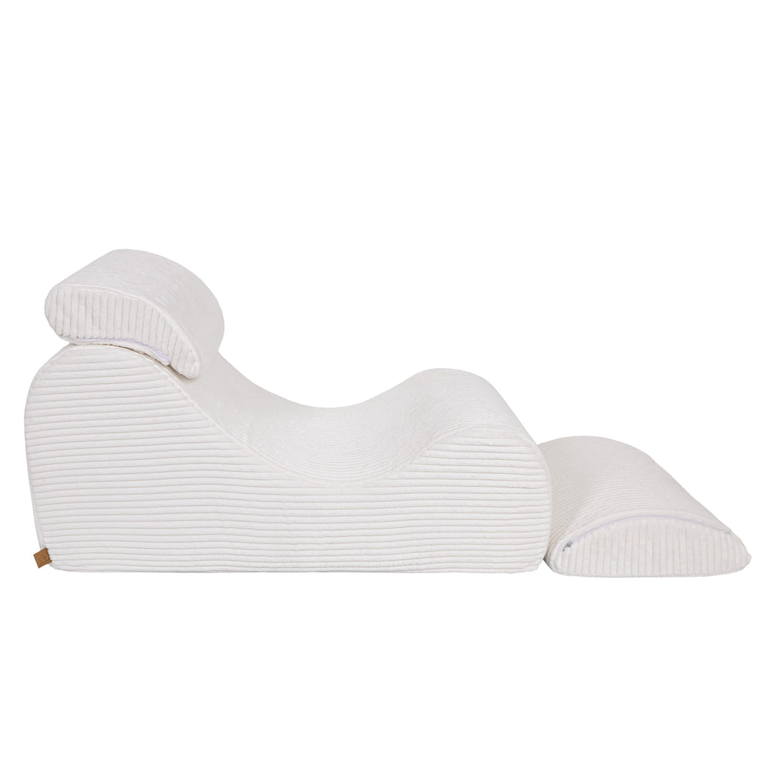 Meowbaby Furrycord Wave Lounger - Comfy Toddler Foam Filled Chair