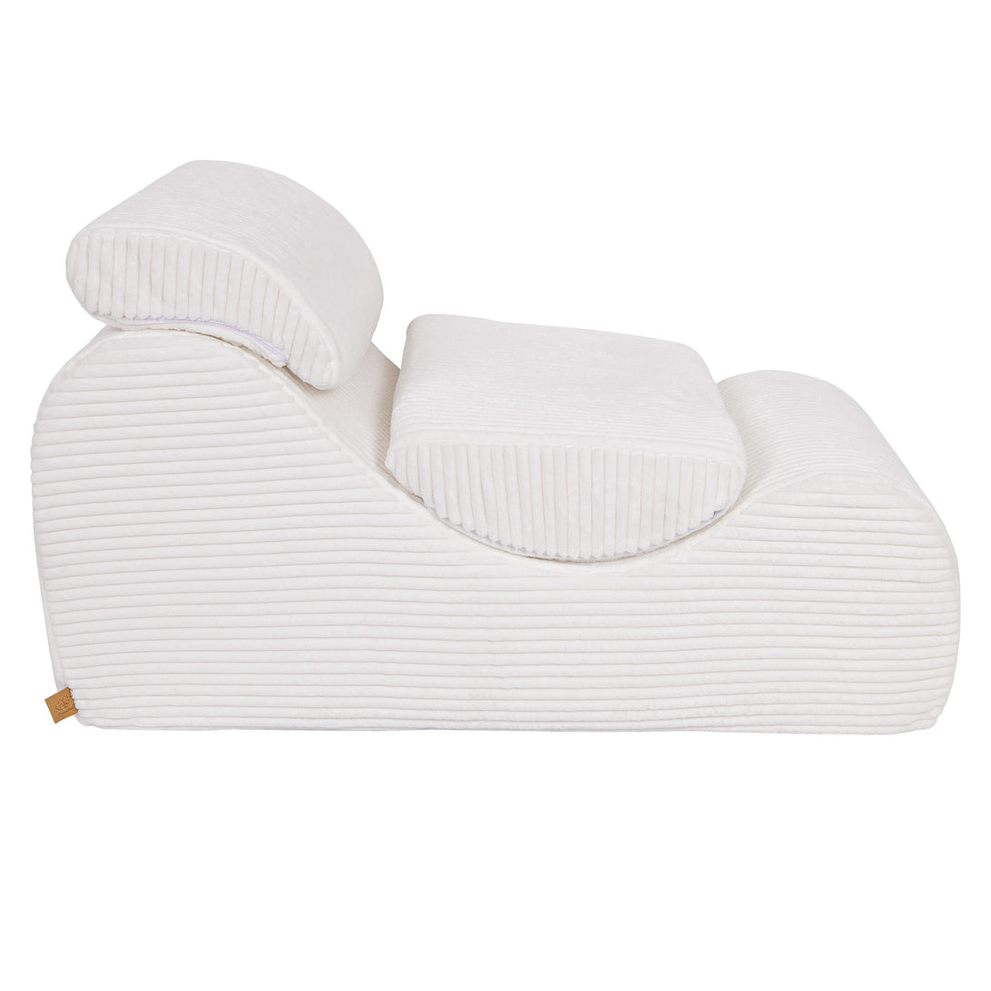 Meowbaby Furrycord Wave Lounger - Comfy Toddler Foam Filled Chair