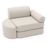 Poltrona modulare 4 pezzi in tela impermeabile e resistente ai raggi UV Outzy