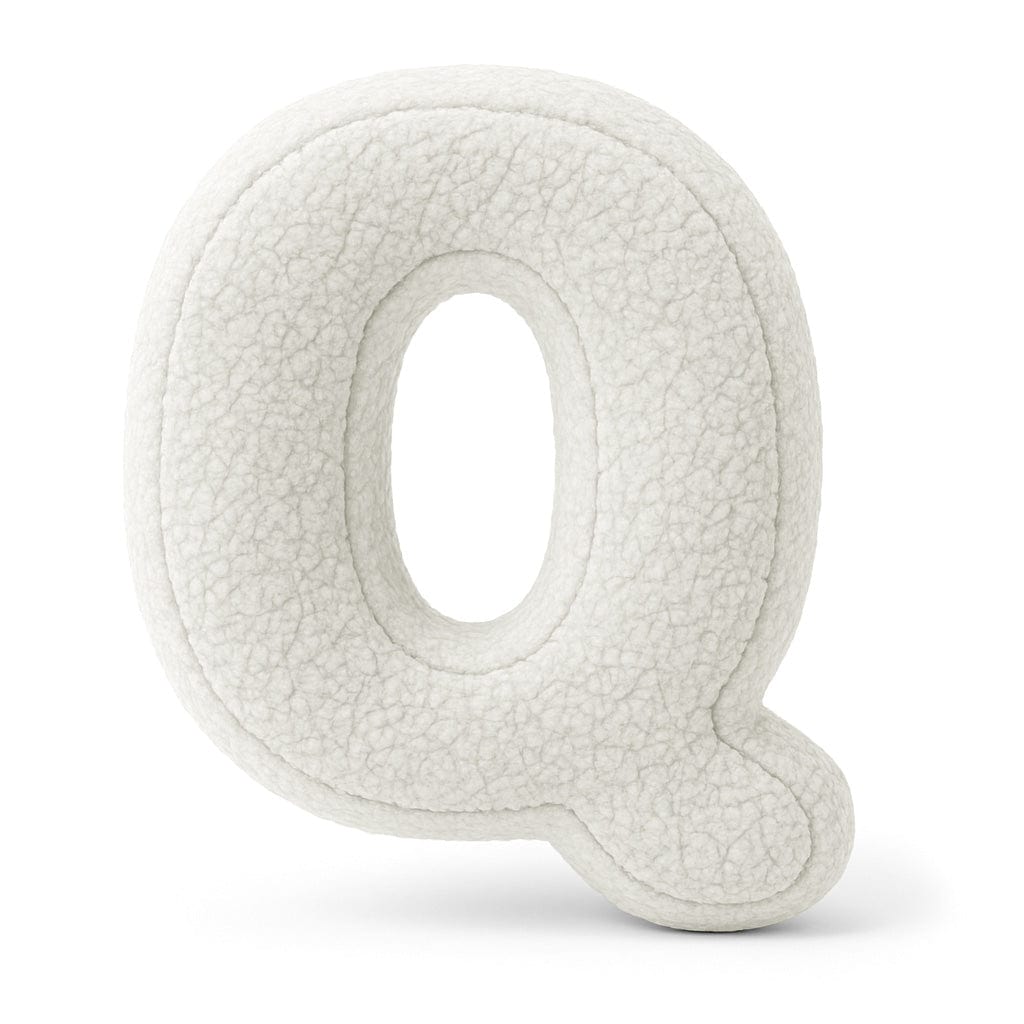 Meowbaby Alphabet Letter Pillow Off White | Bearly