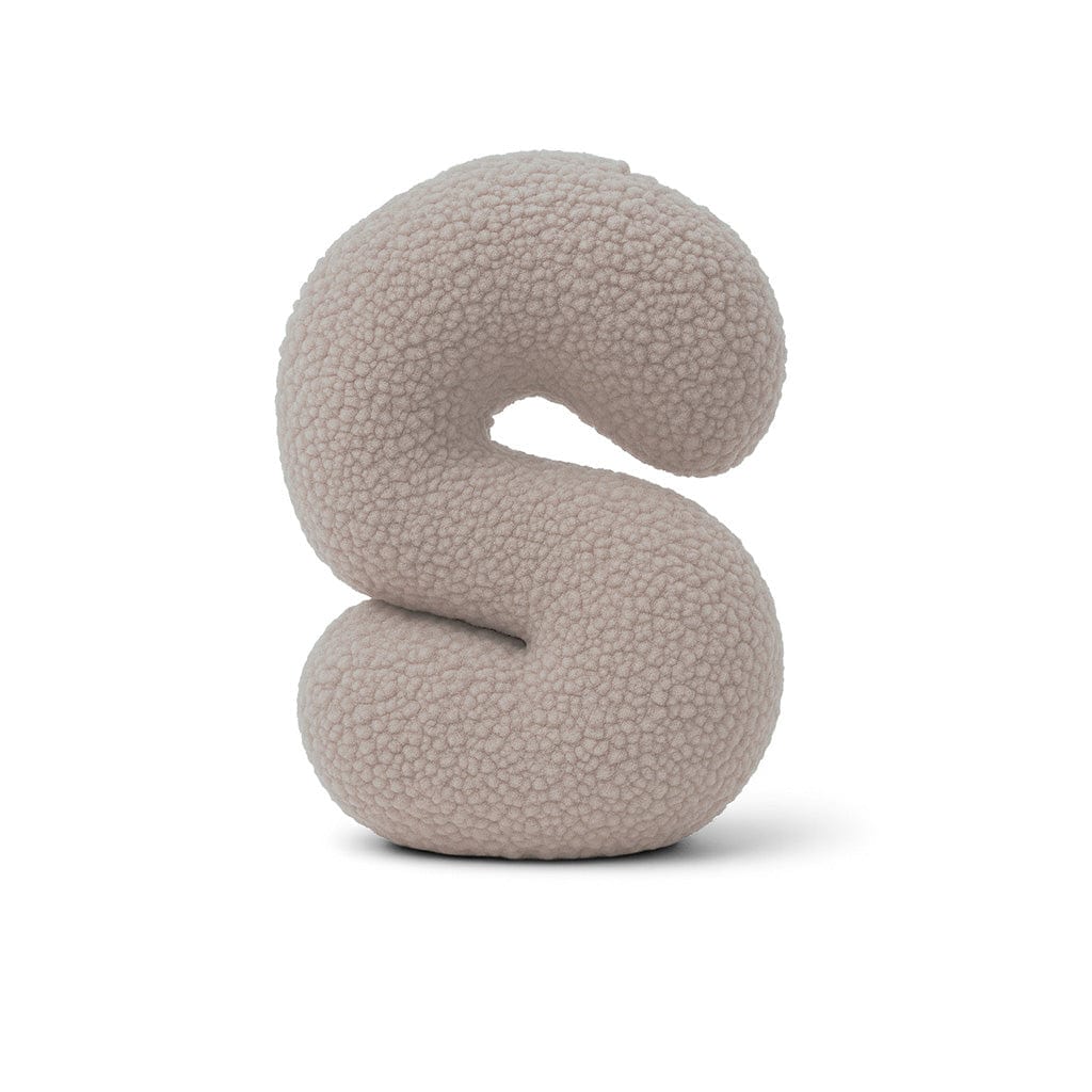 Meowbaby Alphabet Letter Pillow Light Gray | Bearly