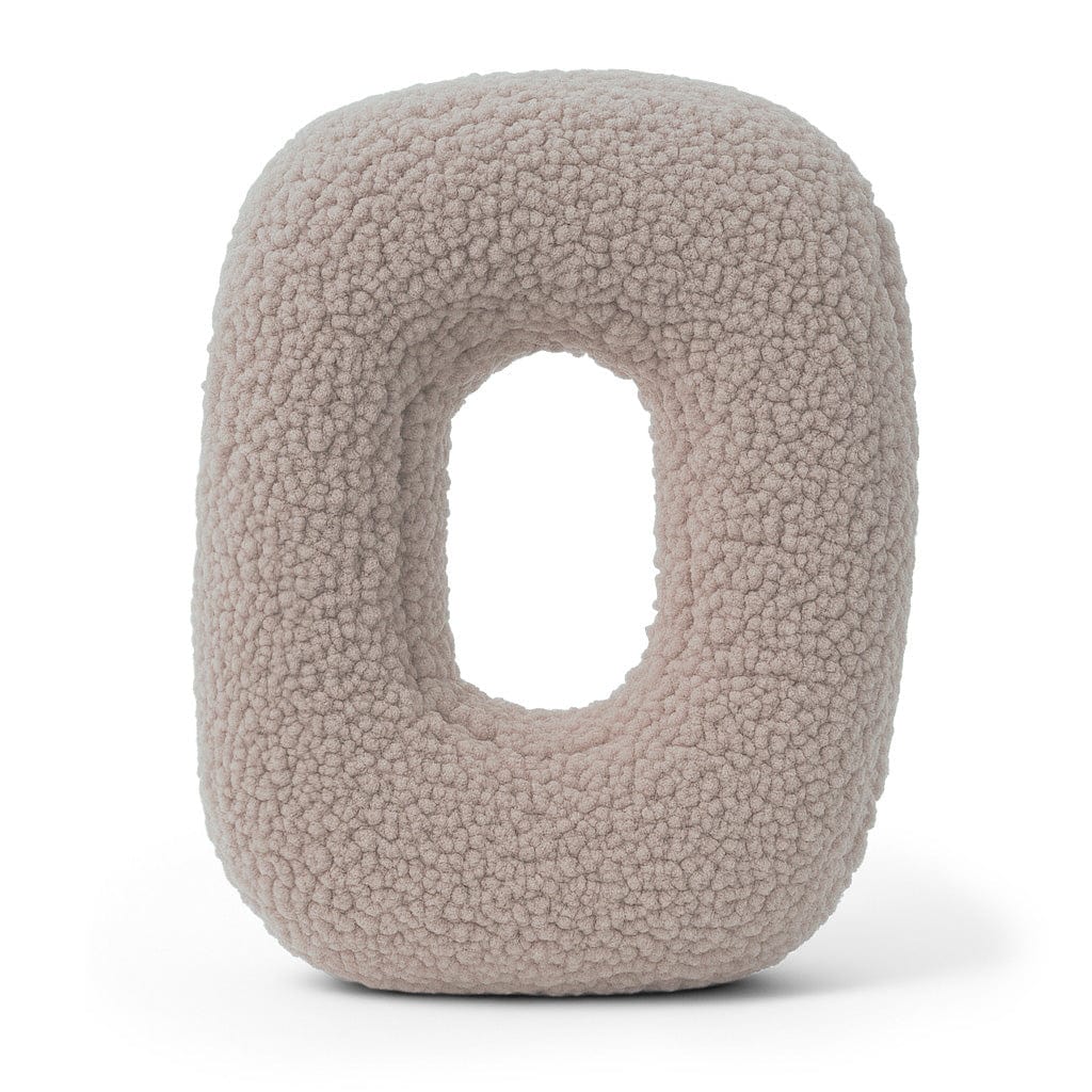 Meowbaby Alphabet Letter Pillow Light Gray | Bearly