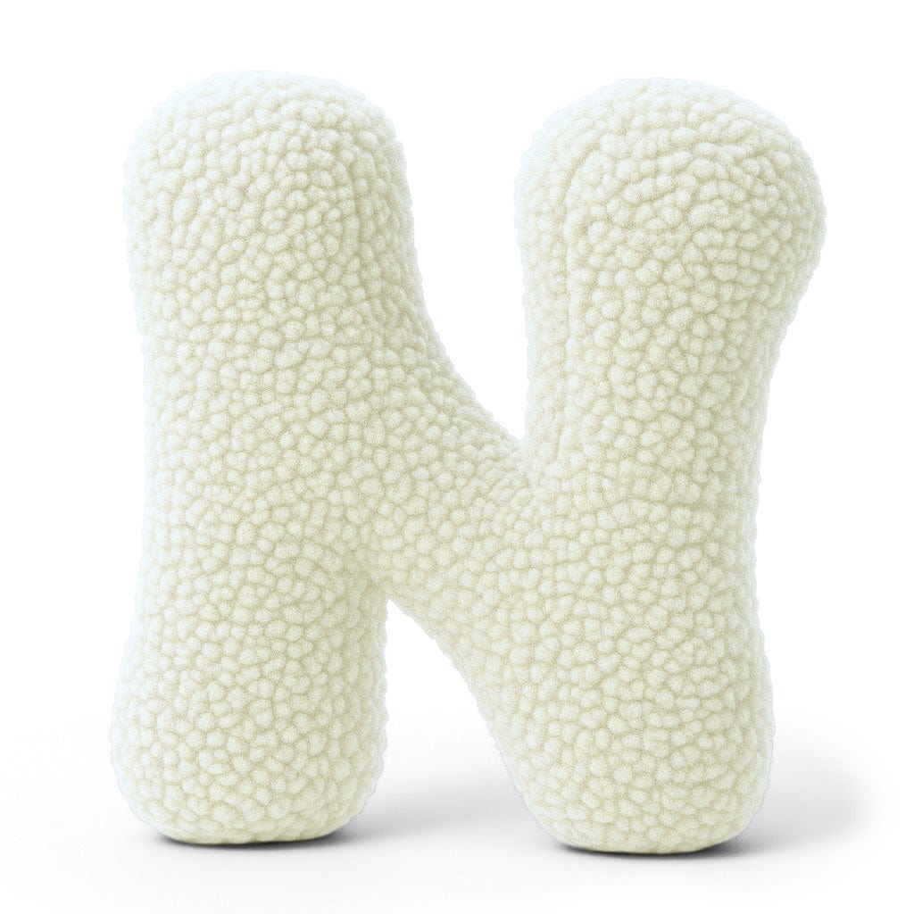 Meowbaby Alphabet Letter Pillow Cream | Bearly