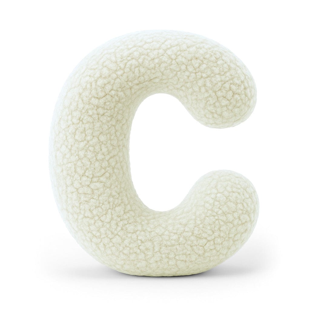 Meowbaby Alphabet Letter Pillow Cream | Bearly
