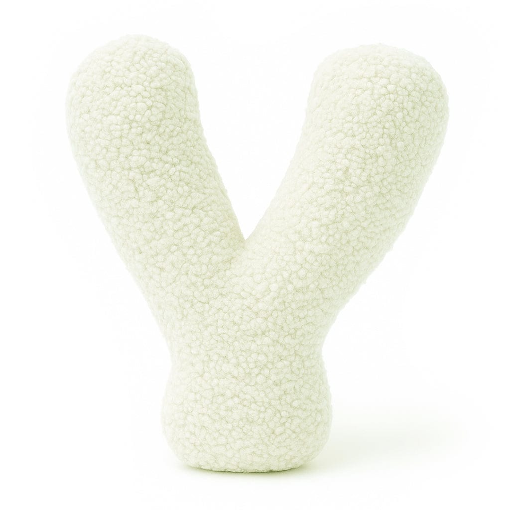 Meowbaby Alphabet Letter Pillow Cream | Bearly