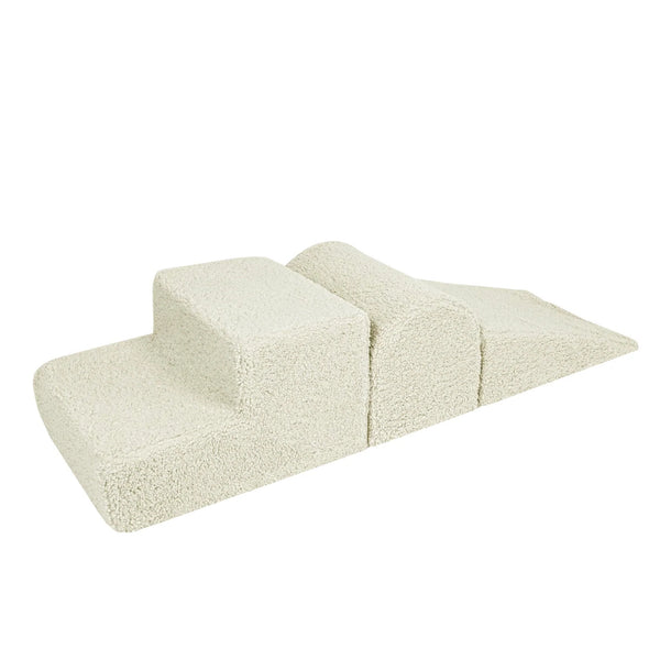 Parcours de motricité 3 pièces en peluche Bearly - Crème