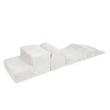 Foam hindernisbanen 4-delig pluche Bearly - Wit