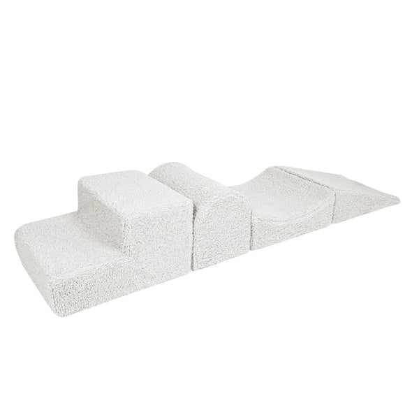 Parcours de motricité 3 pièces en peluche Bearly - Blanc