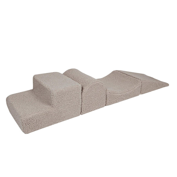 Parcours de motricité 3 pièces en peluche Bearly - Gris