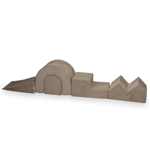 Parque de espuma 5 piezas en pana de canal ancho Tobias - Toffee
