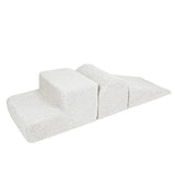 Foam hindernisbanen 3-delig in pluche Bearly - Wit