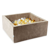 Square velvet ball pool, 2 sizes - Ice brown