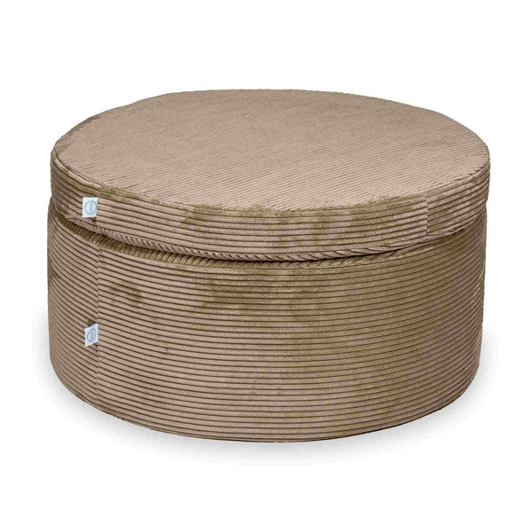 Pouf da gioco modulabile 4 pezzi in Corduroy Tobias – Toffee