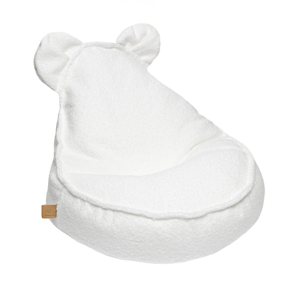 Pouf Ours en bouclette - Blanc • Loke