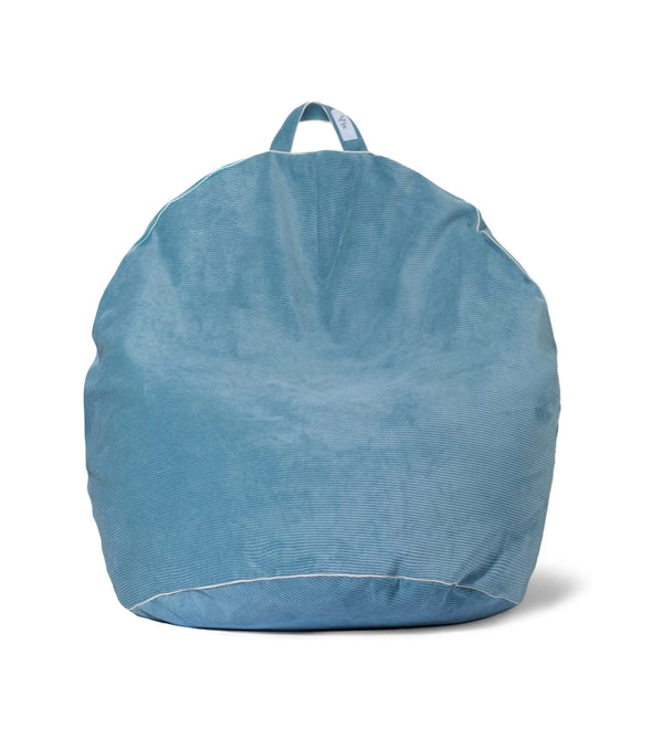 Pouf gigante in velluto a coste, Blu • Bini
