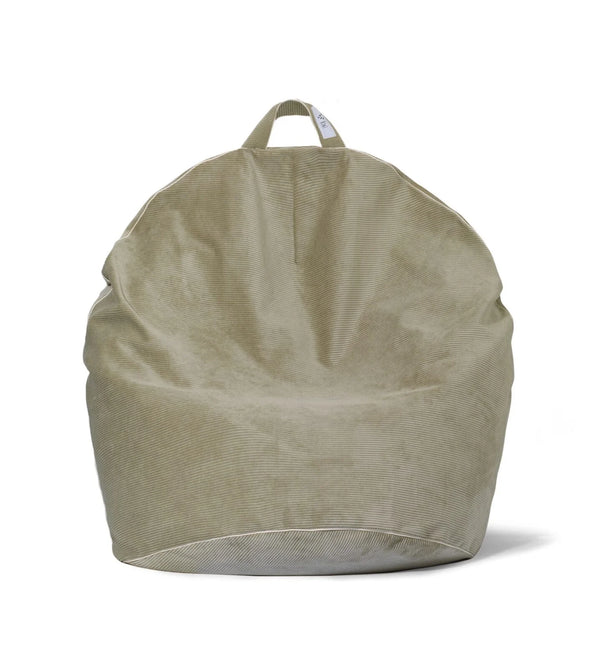 Pouf gigante in velluto a coste, verde • Bini