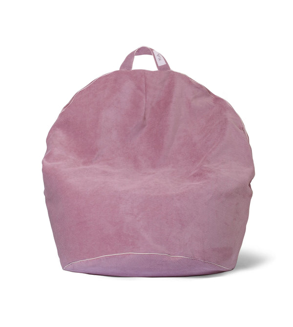 Pouf gigante in velluto a coste, Rosa • Bini Rocket