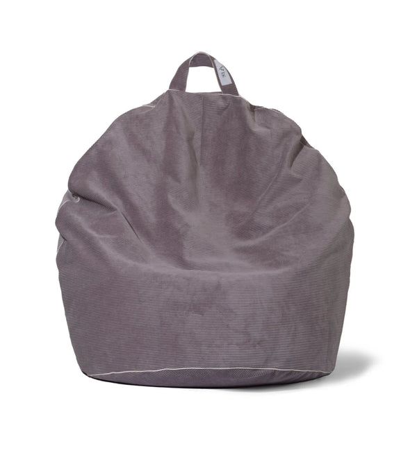 Pouf gigante in velluto a coste, Taupe • Bini