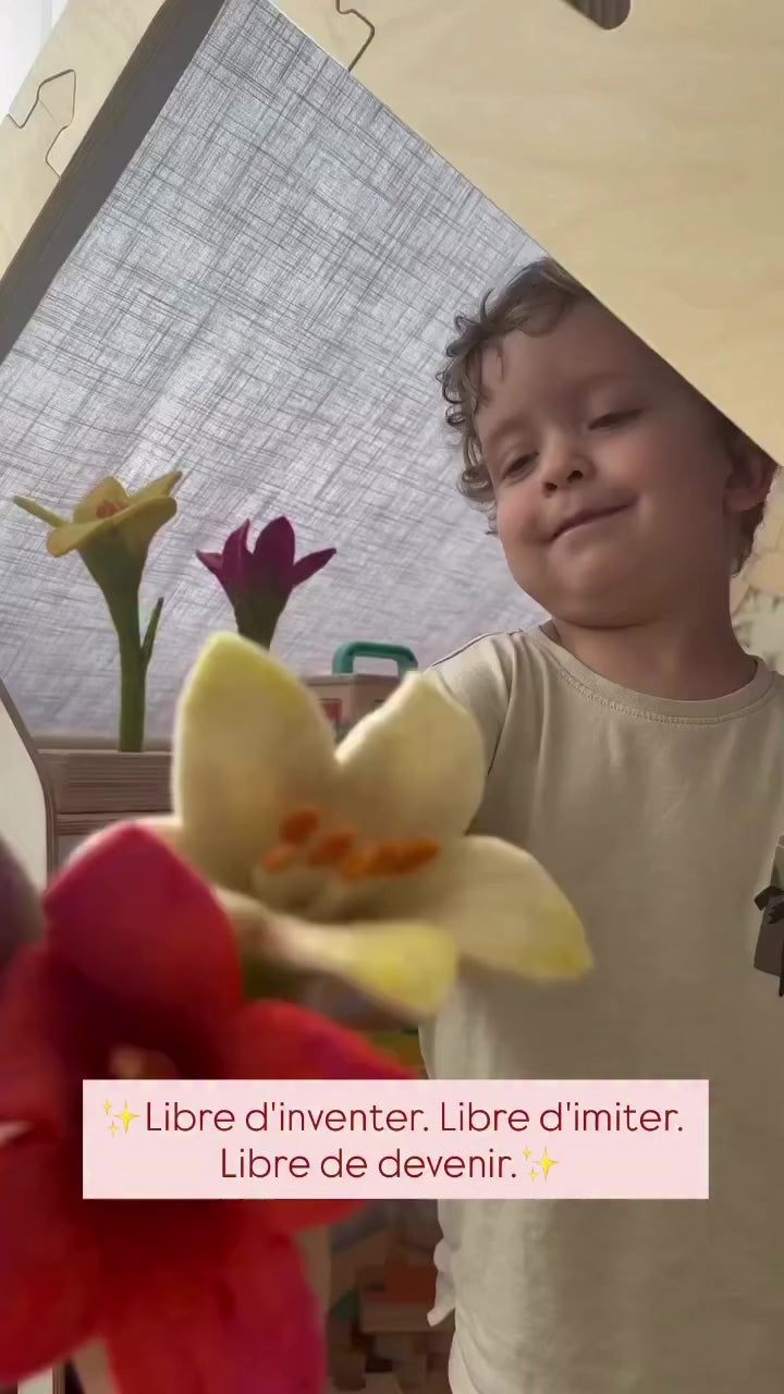 Cabane en bois d'intérieur, maison de jeu - Bois • Elin