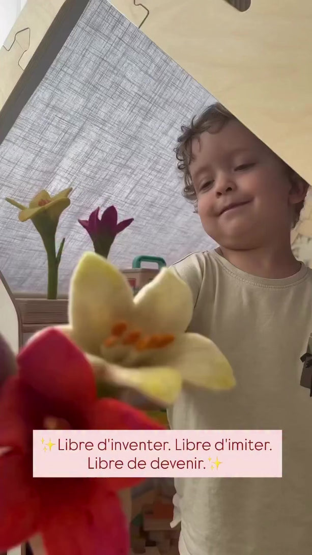 Cabane en bois d'intérieur, maison de jeu - Bois • Elin