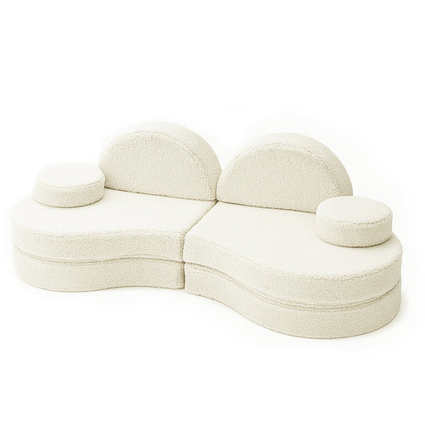6-piece modular Bearly plush Play sofa • Lunato