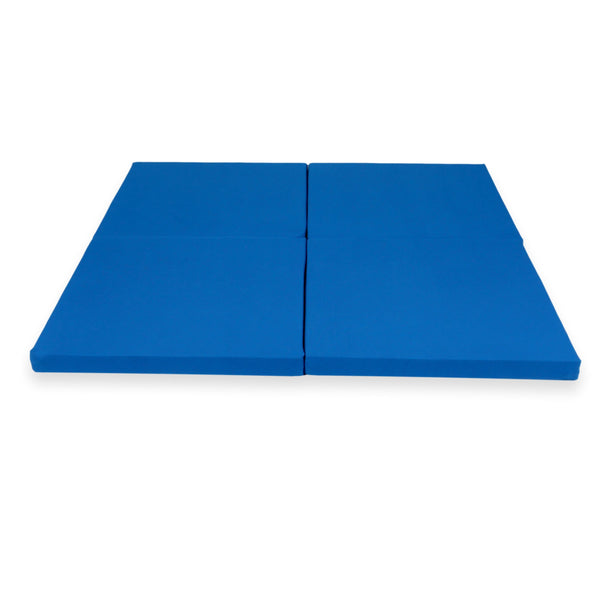 Tapis de jeu Carré en jersey, 120cm - Bleu