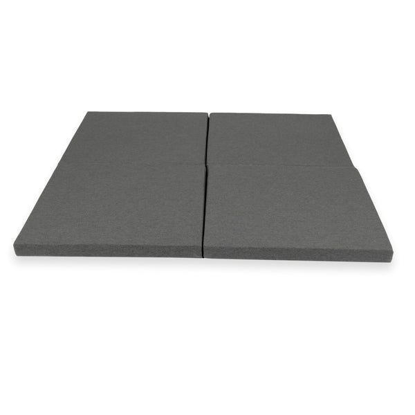 Tapis de jeu Carré en jersey, 120cm - Gris